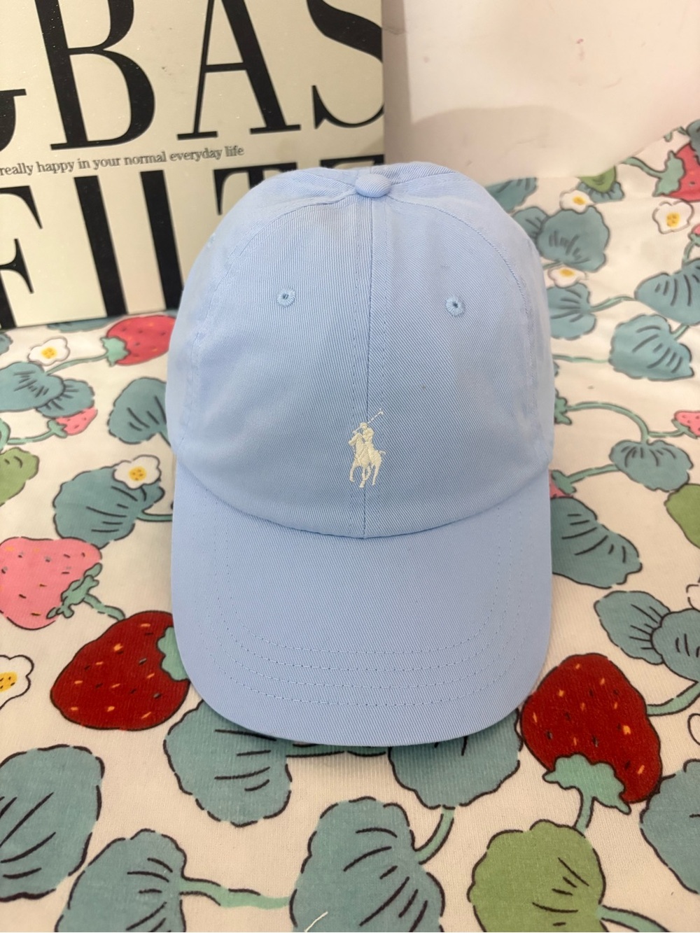 Ralph Lauren Baby Blue Polo Pony Baseball Cap